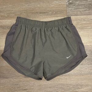 gray Nike dri fit running shorts